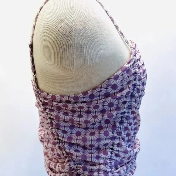 NWT SO GOODS FOR LIFE Juniors Sleeveless Straps Pullover Crop Purple Top Large - Picture 6 of 11